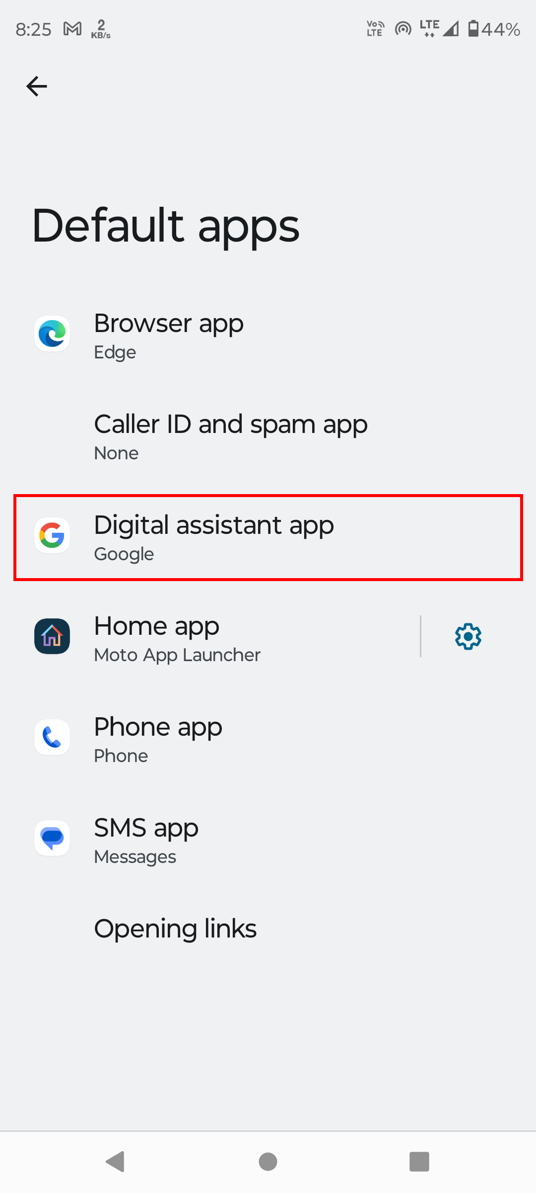 remove google assistant from default assistant 4