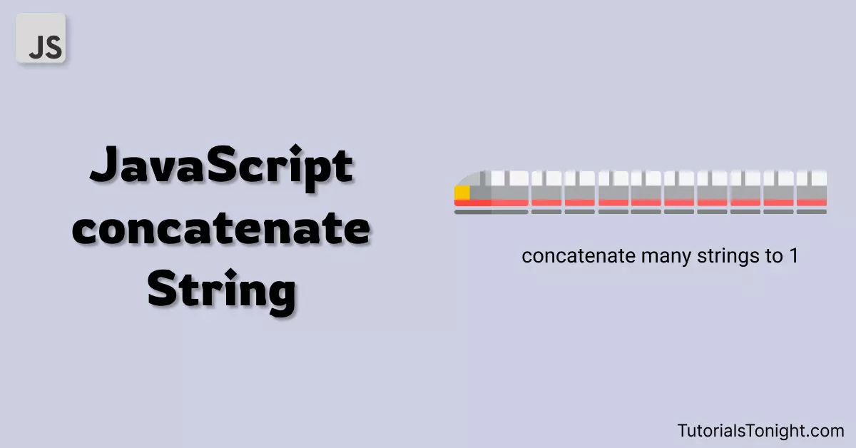 concatenate string in JavaScript