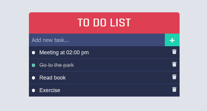 To-Do List with JavaScript card