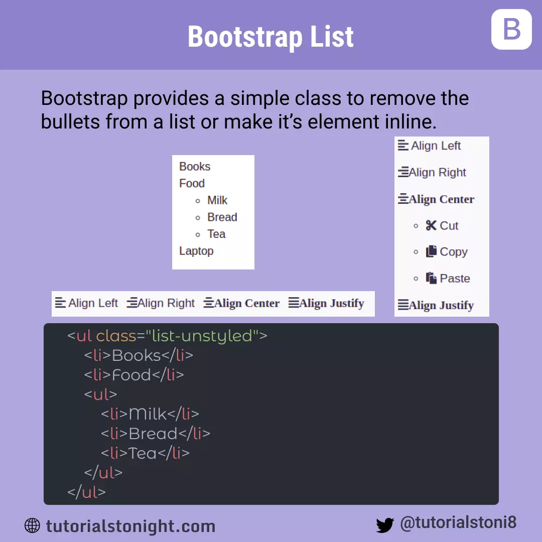 bootstrap list