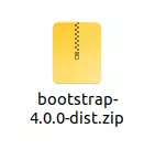 bootstrap 4 zipped download file