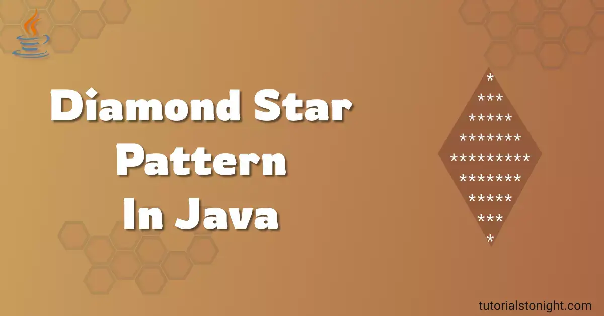 diamond star pattern in Java