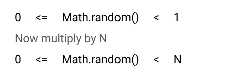 Javascript random number between range