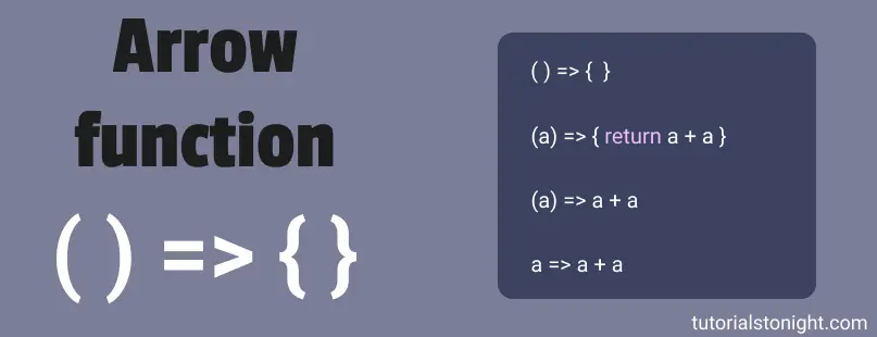 javascript arrow function assignment