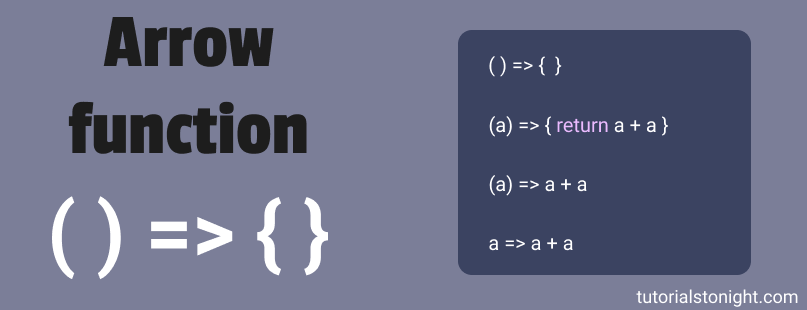 arrow function in javascript