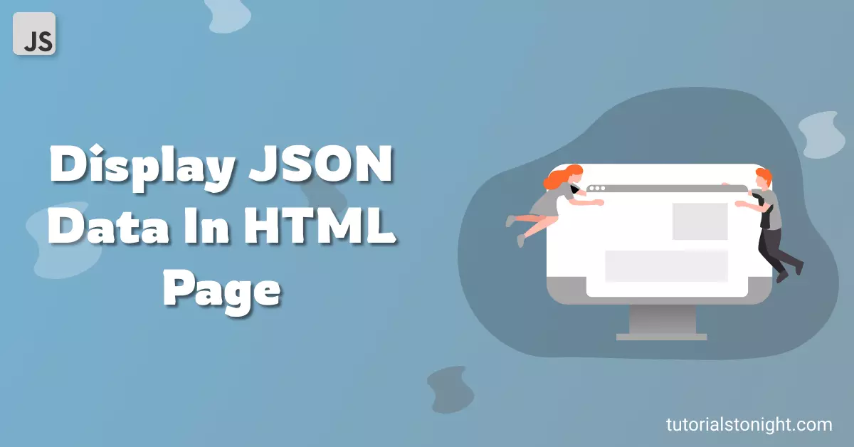 display JSON data in HTML page