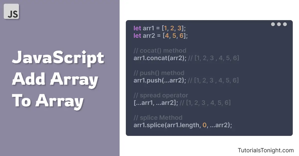 javascript add array to array