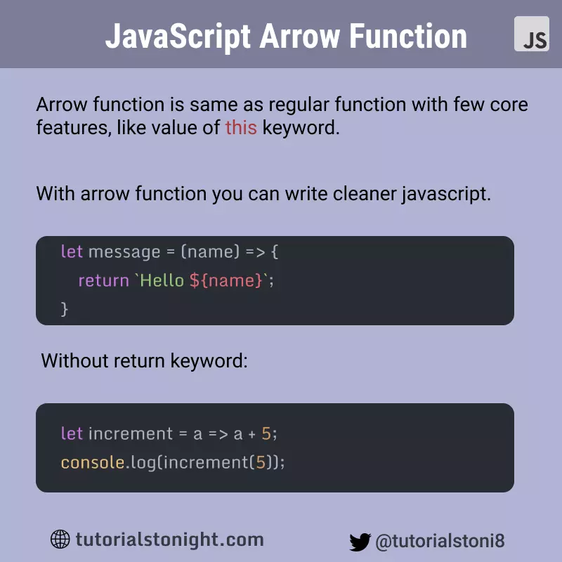 javascript arrow function
