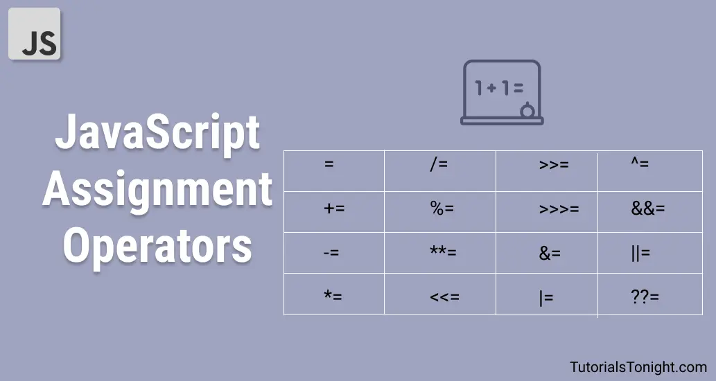 javascript assignment operator