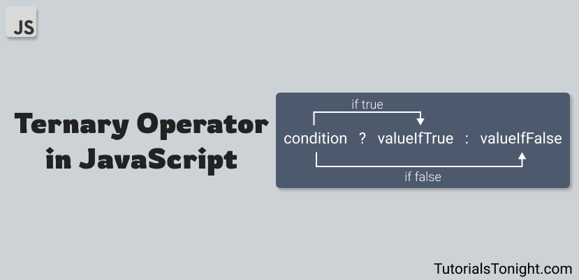 js ternary operator assignment