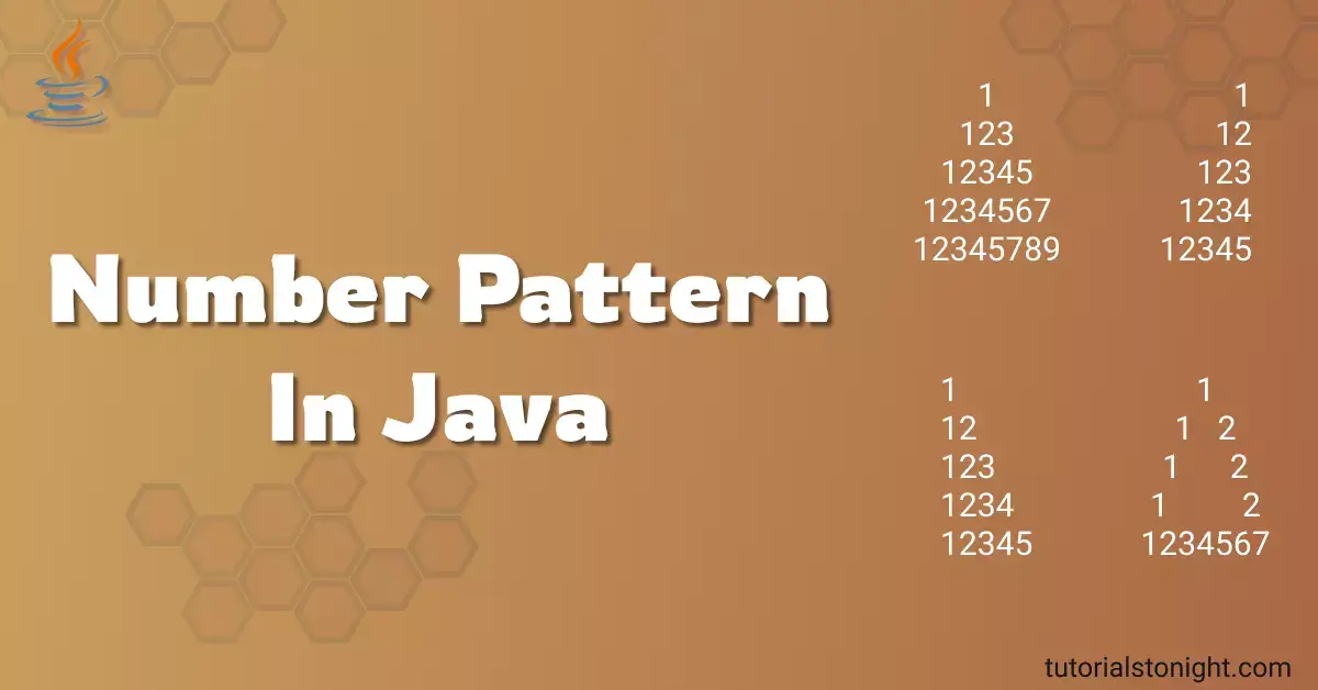 number pattern in Java