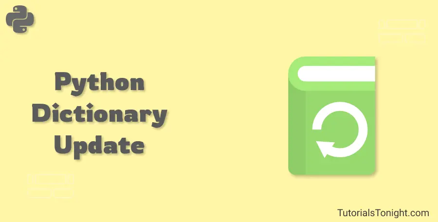Python dictionary update