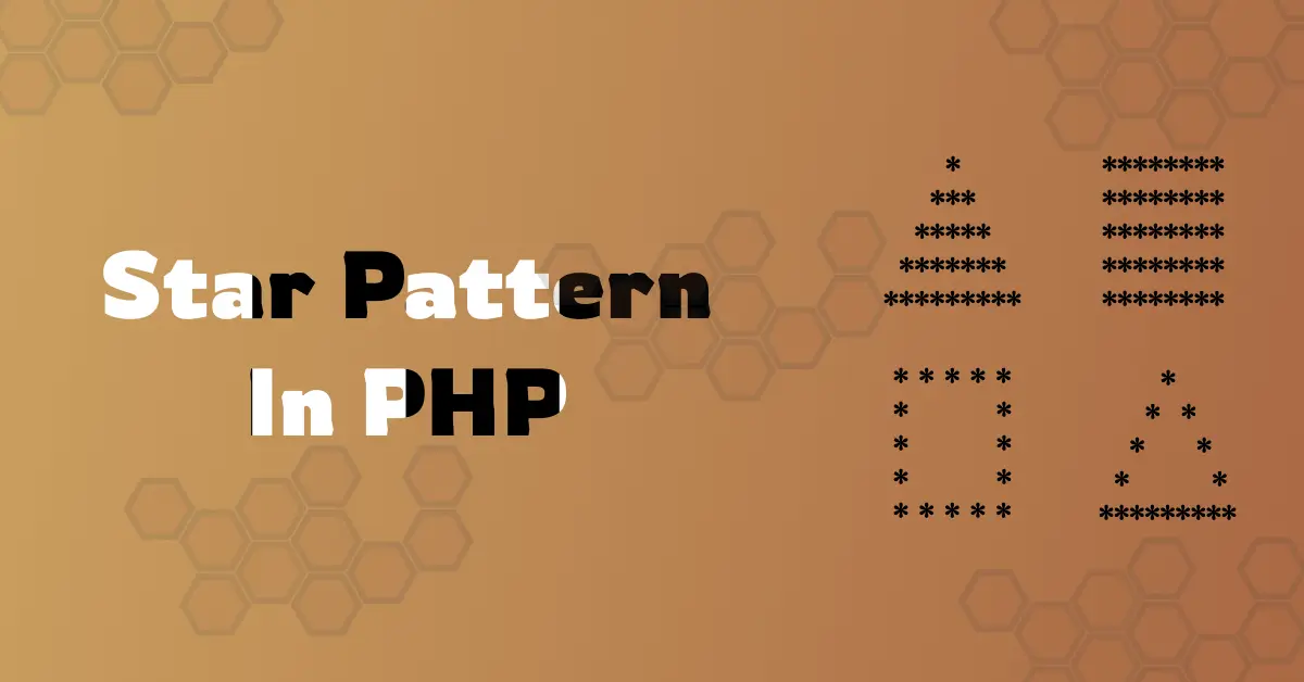 star pattern in PHP